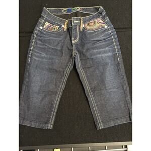 Women's Juniors COOGI Straight‎ Leg Jean Capri Pants Size 5/6